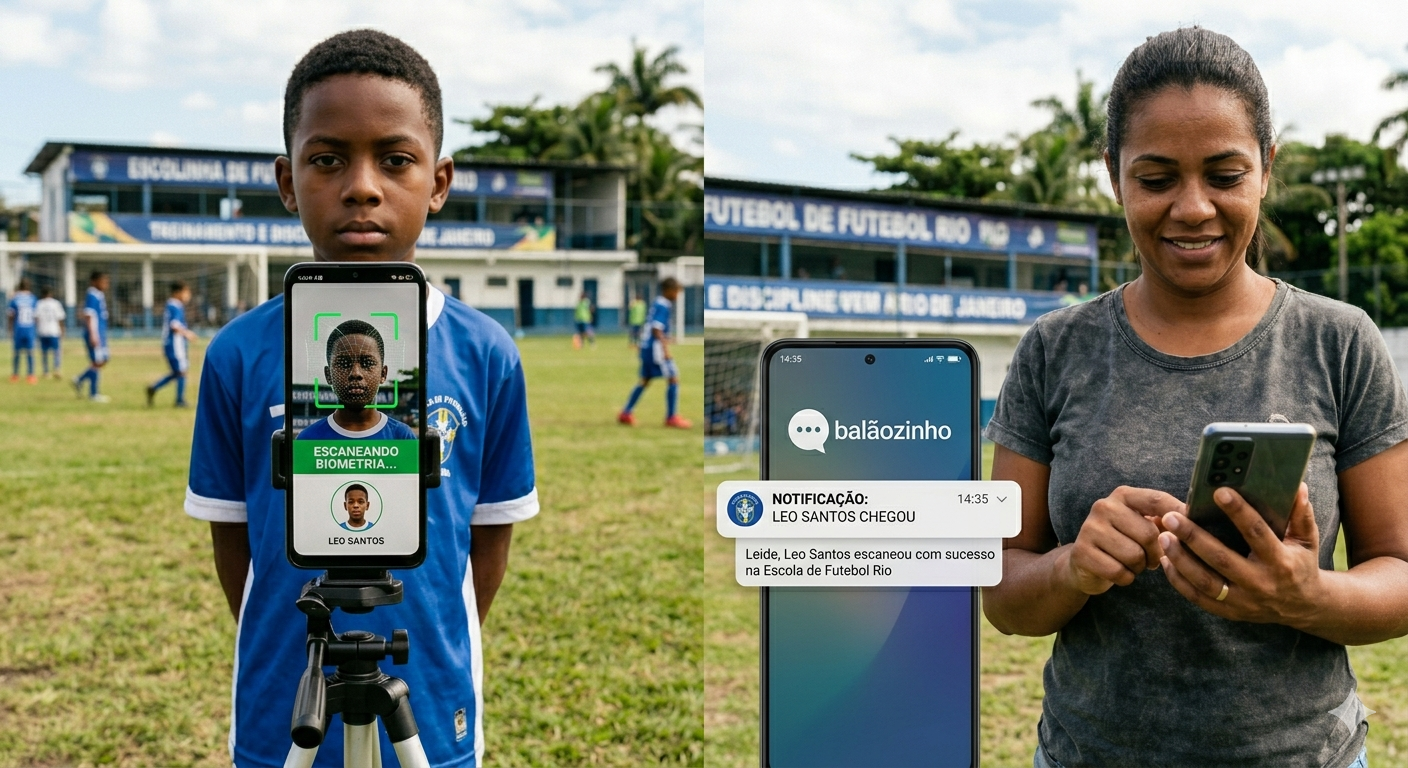 Sistema de reconhecimento facial Hercules para check-in de alunos